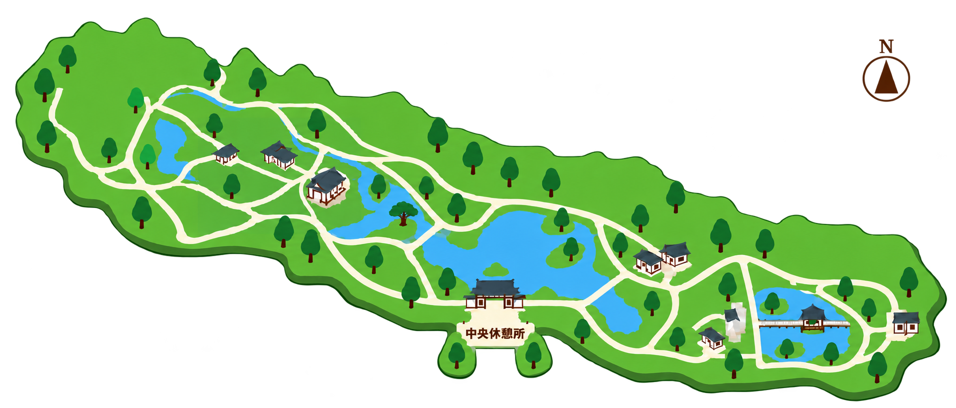 万博記念公園 日本庭園の会場マップ